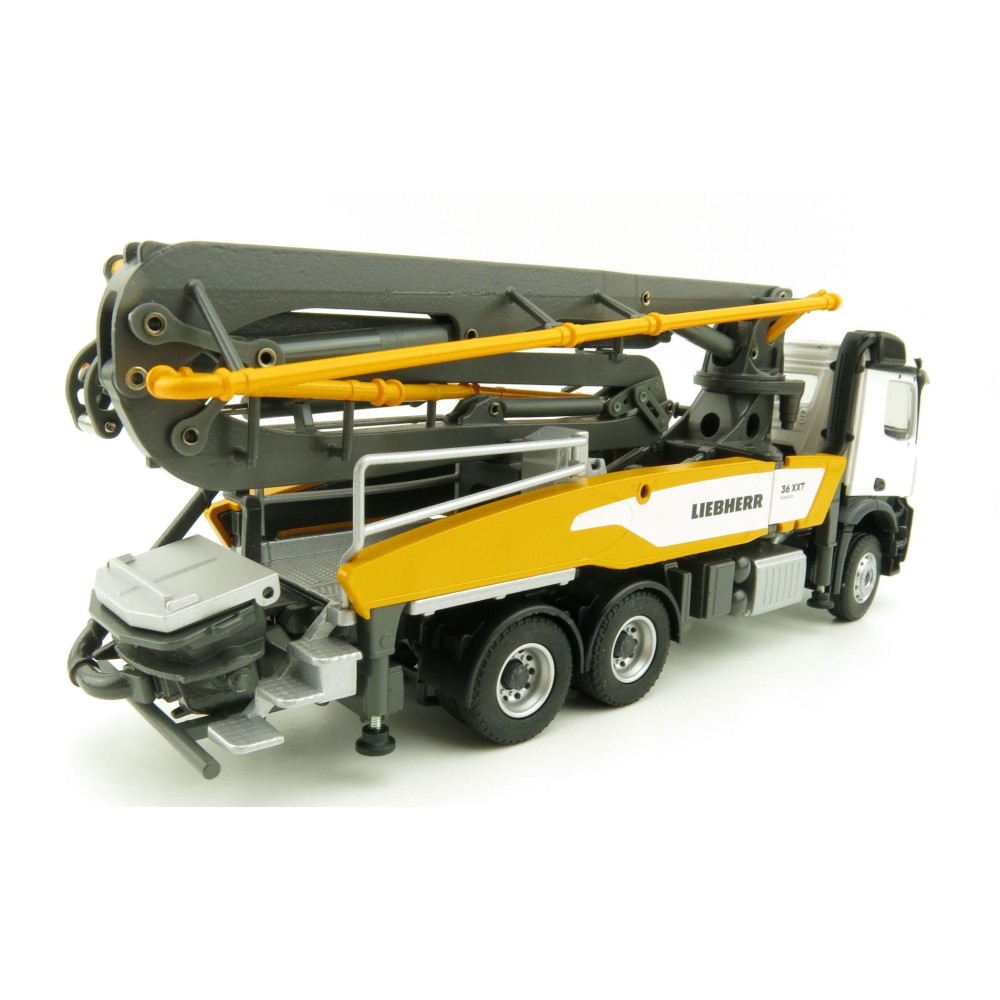 Conrad 78245/0 Mercedes-Benz Arocs 3-Axle Truck with Liebherr 36 XXT Concrete Pump - Scale 1:50