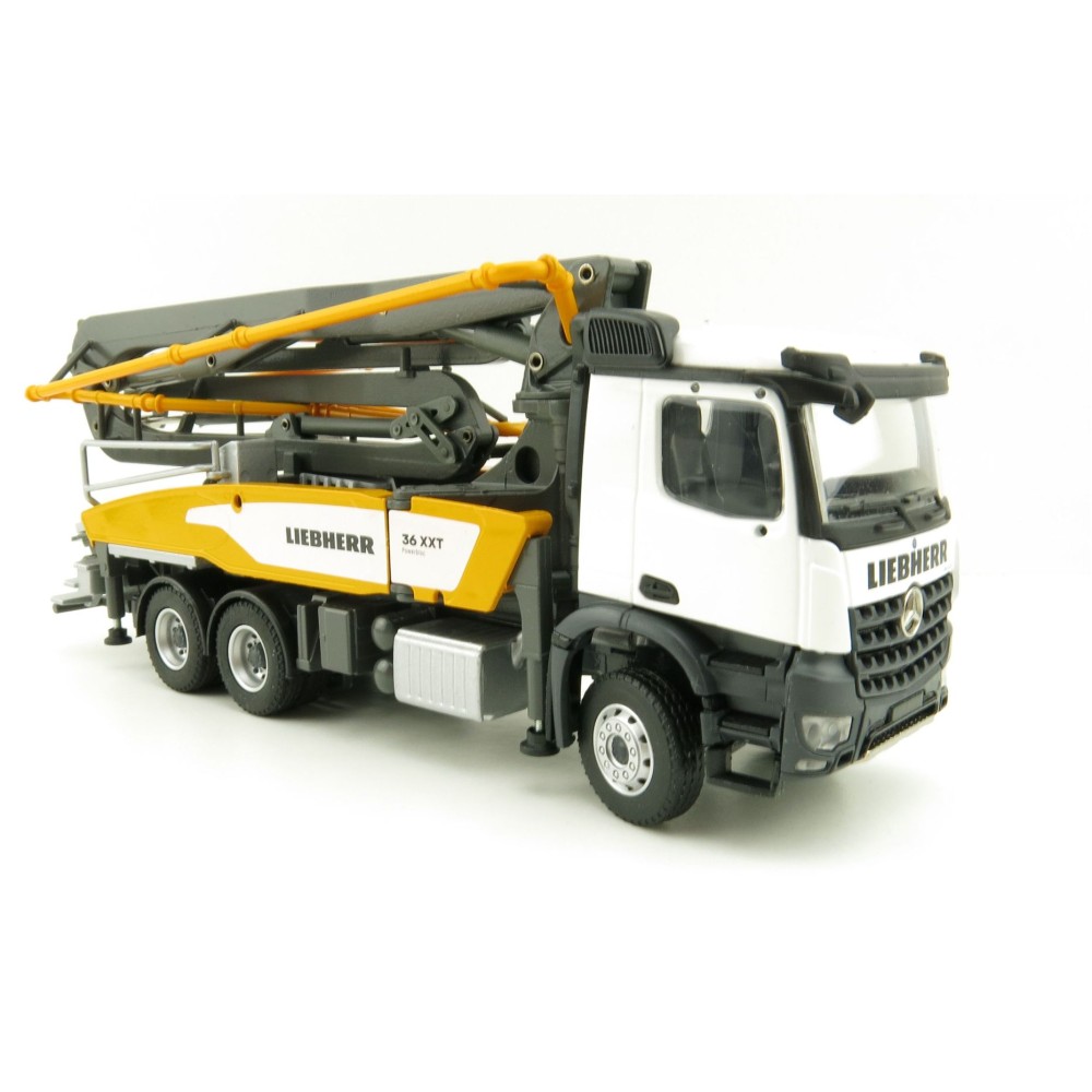 Conrad 78245/0 Mercedes-Benz Arocs 3-Axle Truck with Liebherr 36 XXT Concrete Pump - Scale 1:50
