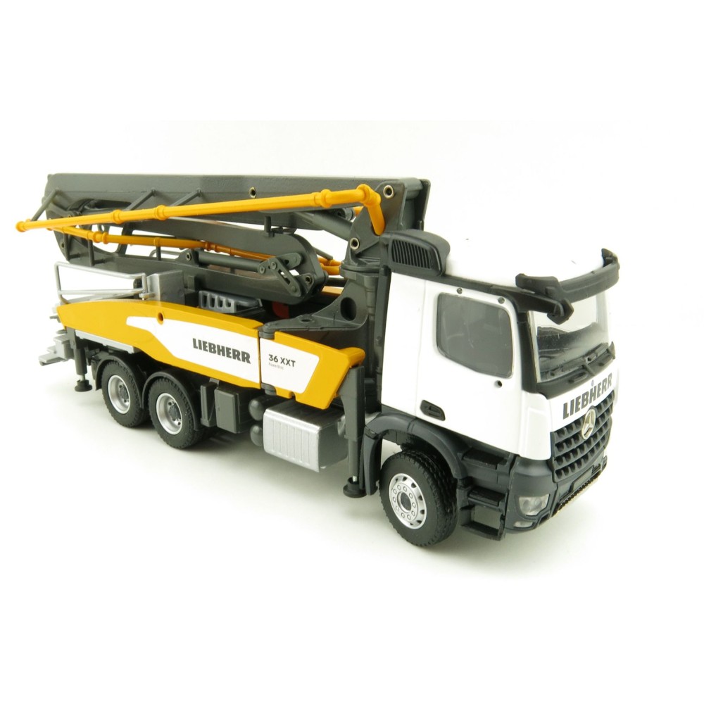 Conrad 78245/0 Mercedes-Benz Arocs 3-Axle Truck with Liebherr 36 XXT Concrete Pump - Scale 1:50