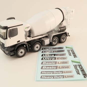 Conrad 78258/0 Mercedes Benz Arocs M 4-axle Truck with Concrete Mixer Stetter Scale 1:50