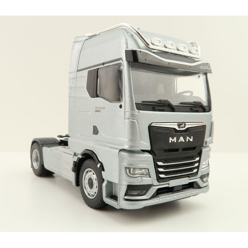 Conrad 80000/10 MAN TGX GX 4x2 Prime Mover Truck Silver - Scale 1:50