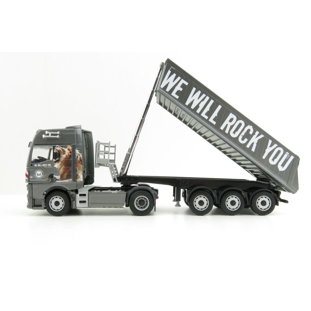Conrad 80202/0 - MAN TGX GX with Schmitz Cargobull  Tipper trailer - Bärnreuther We will rock you - Scale 1:50