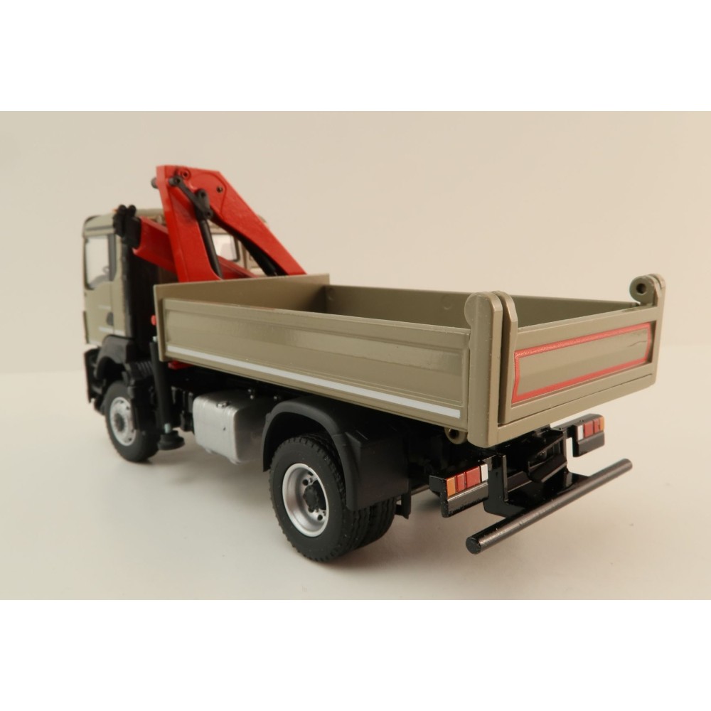 Conrad 81165/03 - MAN TGS NN 2 axle Tippper Truck with Loading Crane New 2023 - Scale 1:50