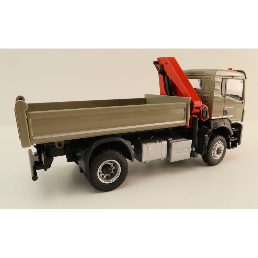 Conrad 81165/03 - MAN TGS NN 2 axle Tippper Truck with Loading Crane New 2023 - Scale 1:50