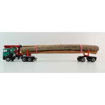 Conrad 81179/01 MAN TGS TN 6x4 Truck and Doll Long Timber Transporter with Crane Scale 1:50