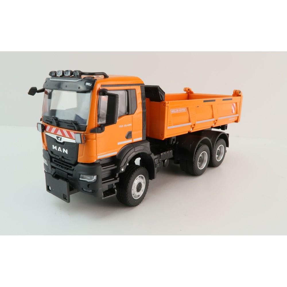 Conrad 81254/02 - MAN TGS NN MEILLER TRIGENIUS 3 axle Dump Truck - Scale 1:50