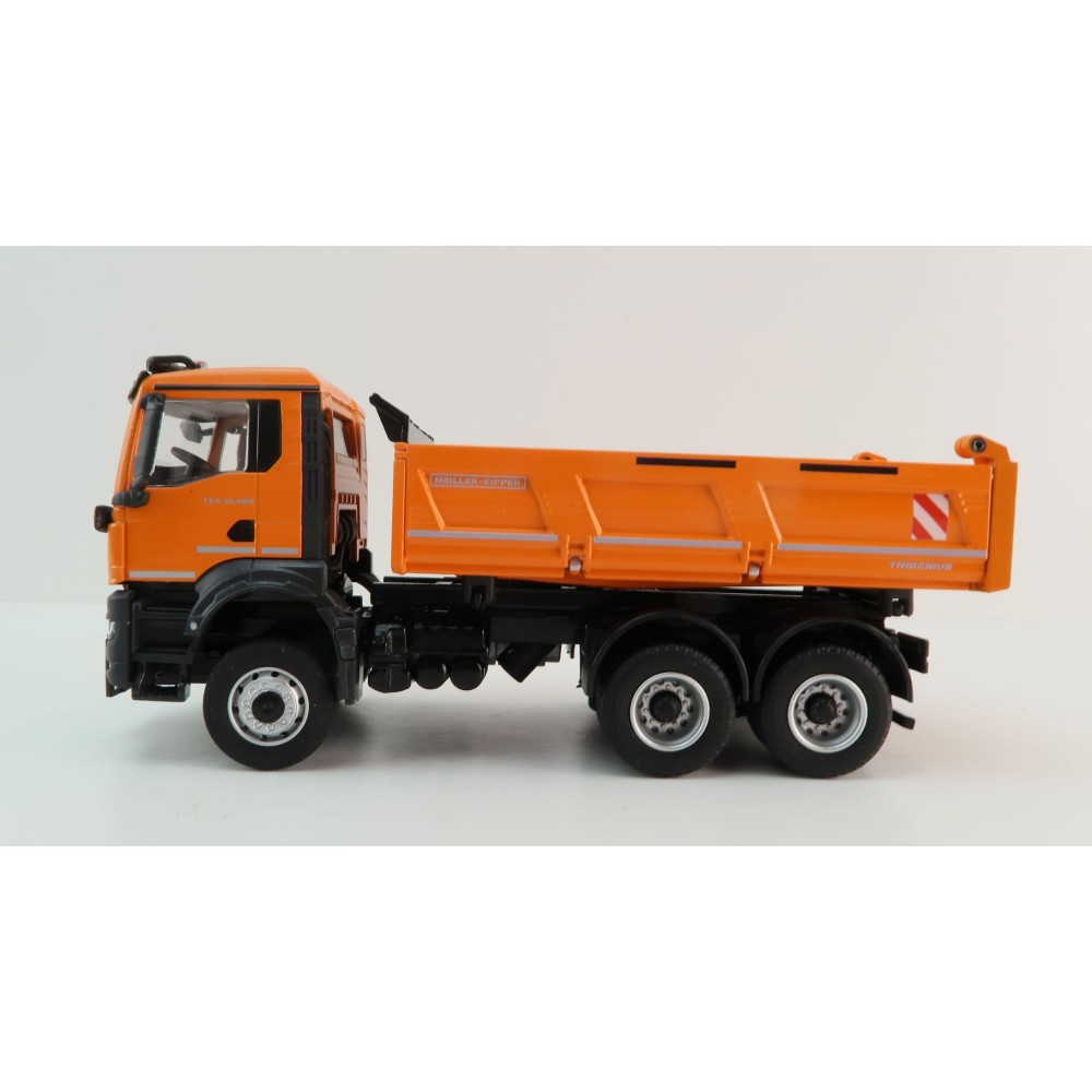 Conrad 81254/02 - MAN TGS NN MEILLER TRIGENIUS 3 axle Dump Truck - Scale 1:50