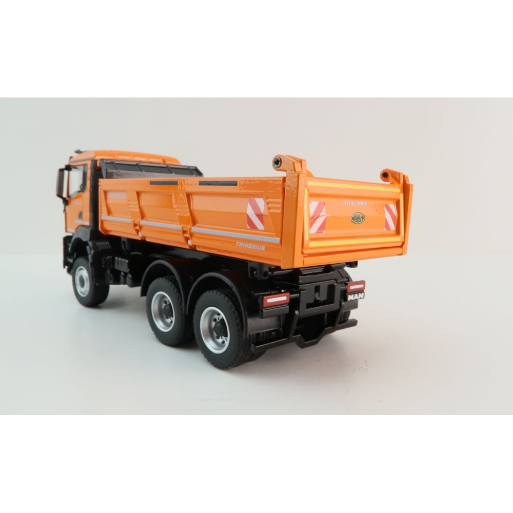 Conrad 81254/02 - MAN TGS NN MEILLER TRIGENIUS 3 axle Dump Truck - Scale 1:50