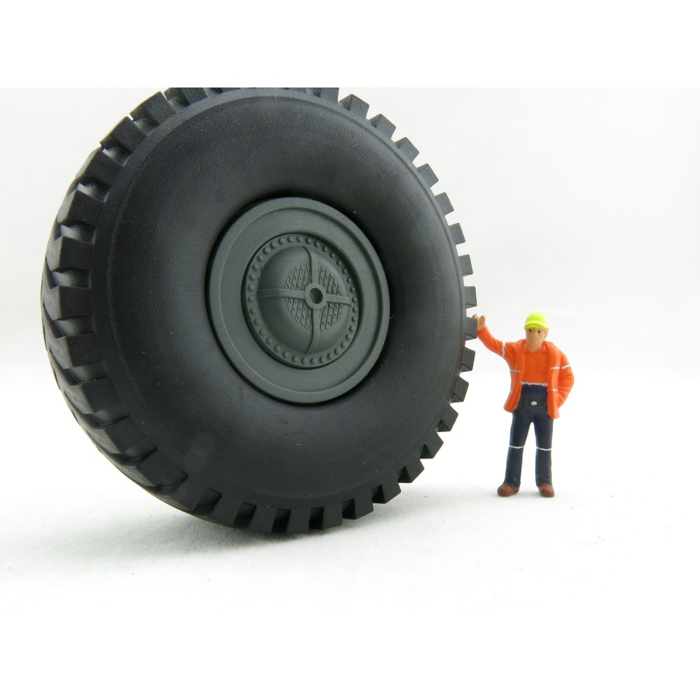 Conrad Load Series Liebherr T264 Mining Truck Tyre with Grey Rim Cover - Scale 1:50