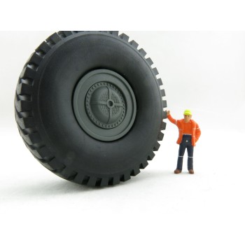 Conrad Load Series Liebherr T264 Mining Truck Tyre with Grey Rim Cover - Scale 1:50