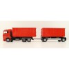 Conrad SET10019 - MAN TGX GM Hook Lift Container Truck with Trailer - Scale 1:50
