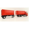 Conrad SET10019 - MAN TGX GM Hook Lift Container Truck with Trailer - Scale 1:50
