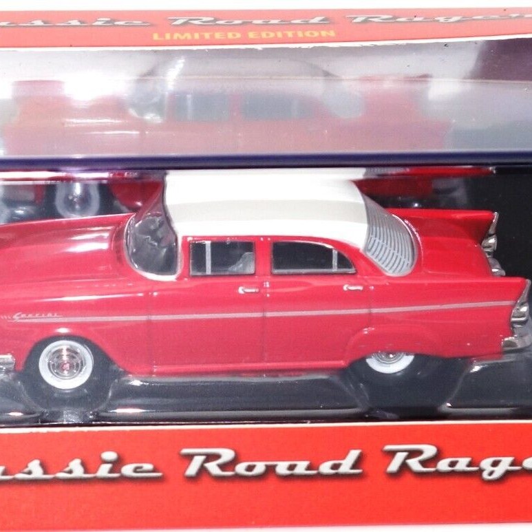 Road Ragers - 1961 Holden EK Special Sedan - Red with white Roof   - Scale 1:64