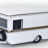 Road Ragers - 1967 Viscount Alumvan Caravan - White with Brown Stripe - Scale 1:64