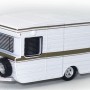 Road Ragers - 1967 Viscount Alumvan Caravan - White with Brown Stripe - Scale 1:64