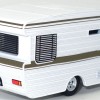Road Ragers - 1967 Viscount Alumvan Caravan - White with Brown Stripe - Scale 1:64