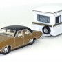 Road Ragers - 1968 Holden HR Premier with Alumvan Caravan - Metallic Brown - Scale 1:64