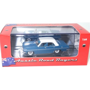 Road Ragers - 1968 Holden HR Special Sedan - Aqua Blue with White Roof - Scale 1:64