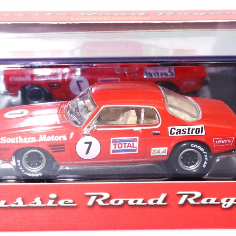 Road Ragers - 1972 Holden HQ Monaro GTS Coupe Race Car - Bob Jane No 7 - Scale 1:64