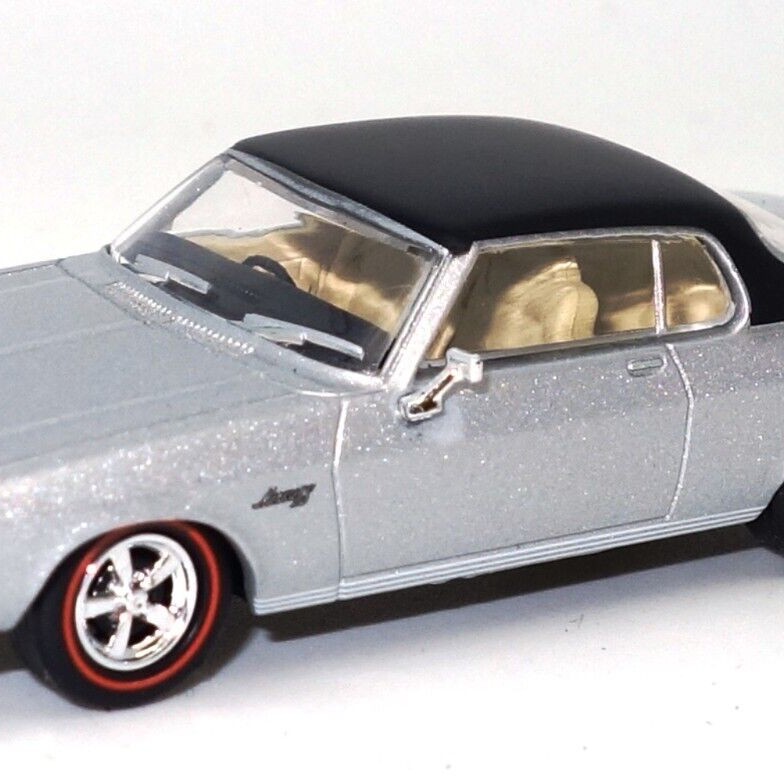 Road Ragers - 1973 Holden HQ Monaro LS Coupe - Silver with Black Roof - Scale 1:64