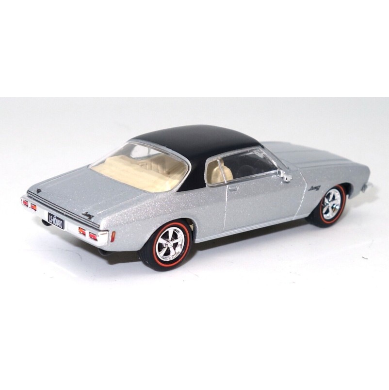 Road Ragers - 1973 Holden HQ Monaro LS Coupe - Silver with Black Roof - Scale 1:64