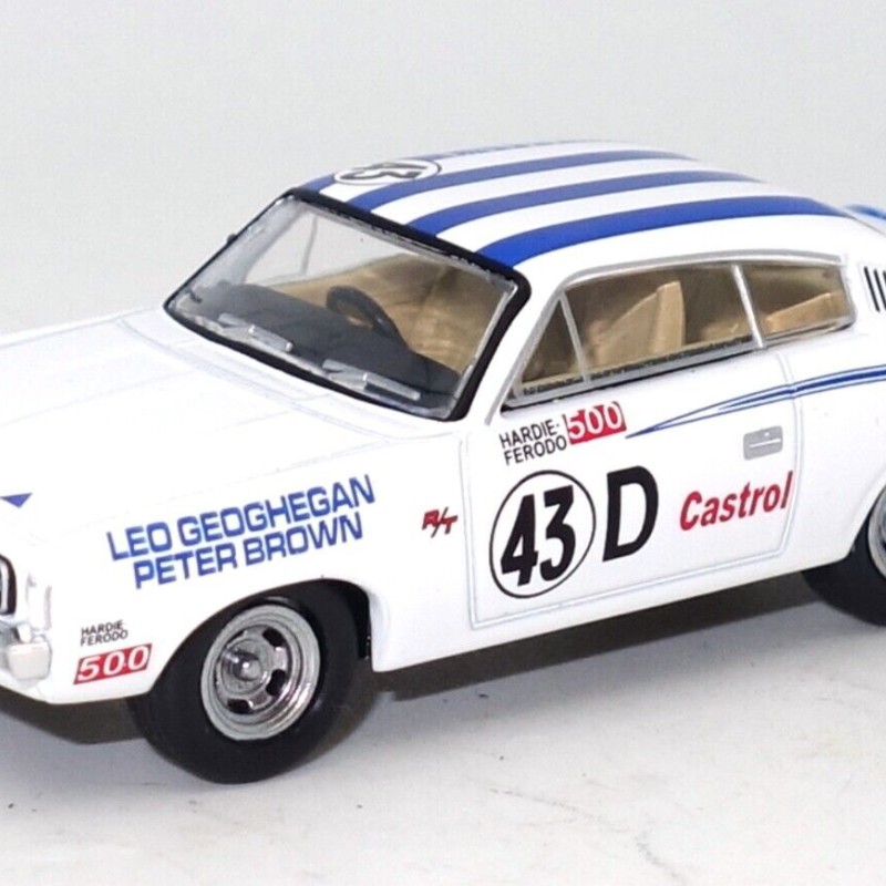 Road Ragers - Valiant Charger E38 R/T Race Car 1971 Bathurst Geoghegan / Brown No 43D - Scale 1:64