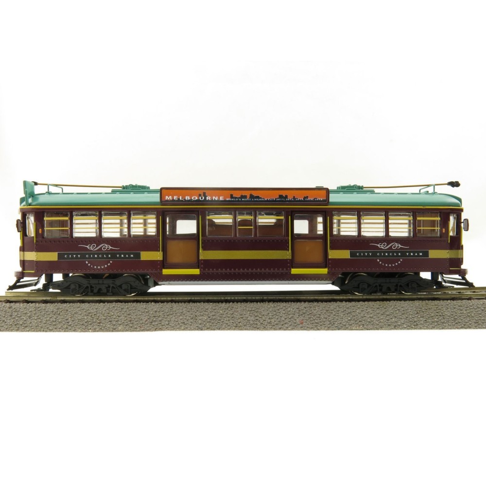 Cooee ELECTRIC POWERED W6 CLASS DIECAST MELBOURNE TRAM CITY CIRCLE NO. 888 1:76