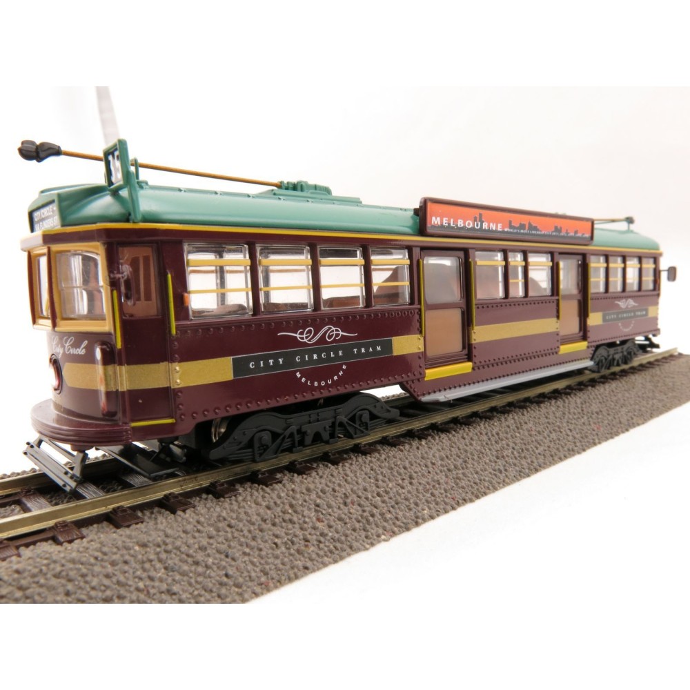 Cooee ELECTRIC POWERED W6 CLASS DIECAST MELBOURNE TRAM CITY CIRCLE NO. 888 1:76