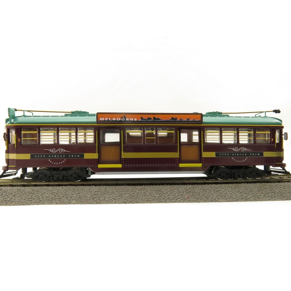 Cooee ELECTRIC POWERED W6 CLASS DIECAST MELBOURNE TRAM CITY CIRCLE NO. 888 1:76