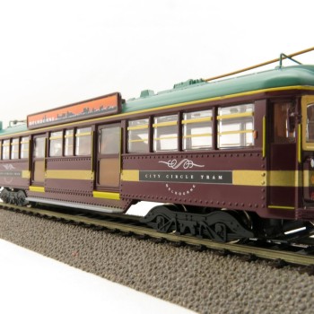 Cooee ELECTRIC POWERED W6 CLASS DIECAST MELBOURNE TRAM CITY CIRCLE NO. 888 1:76
