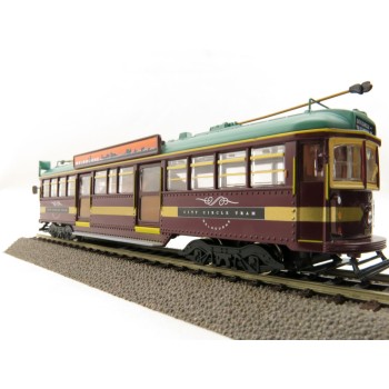 Cooee ELECTRIC POWERED W6 CLASS DIECAST MELBOURNE TRAM CITY CIRCLE NO. 888 1:76