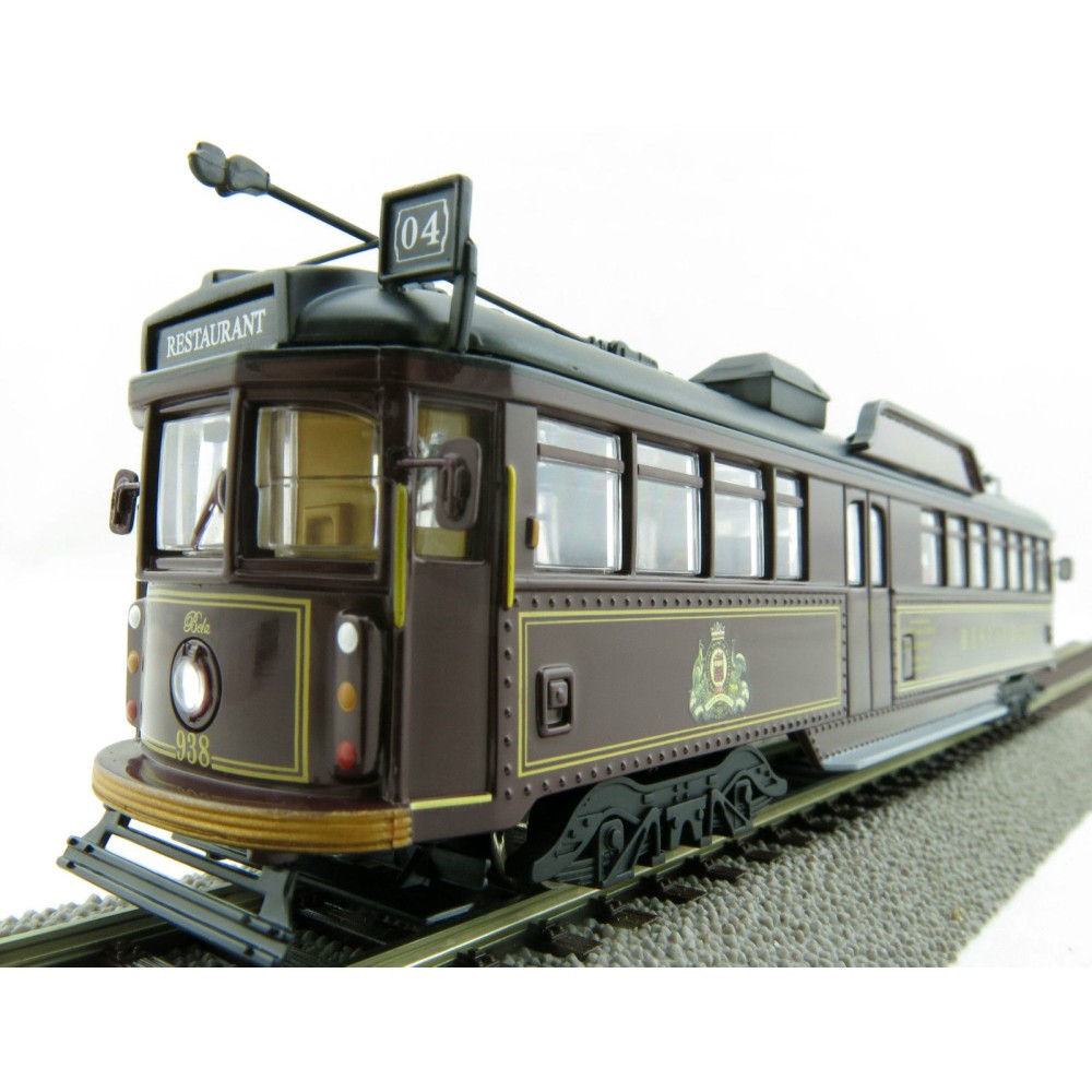 Cooee ELECTRIC POWERED W6 CLASS DIECAST MELBOURNE TRAM RESTAURANT 938 BELA 1:76