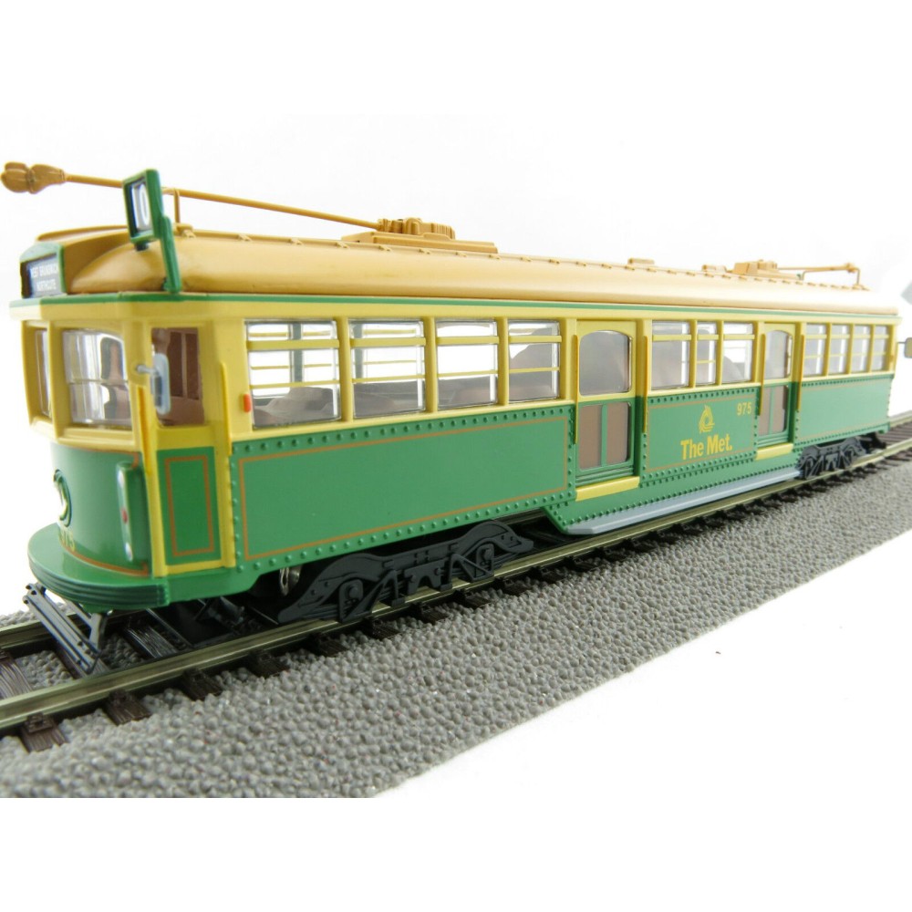Cooee ELECTRIC POWERED W6 CLASS MELBOURNE TRAM GREEN RATTLER The Met NO 975 1:76