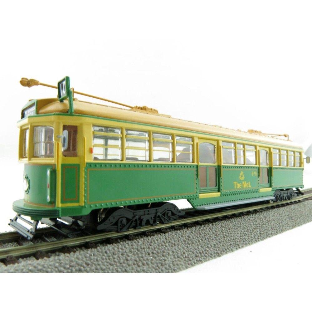 Cooee ELECTRIC POWERED W6 CLASS MELBOURNE TRAM GREEN RATTLER The Met NO 975 1:76