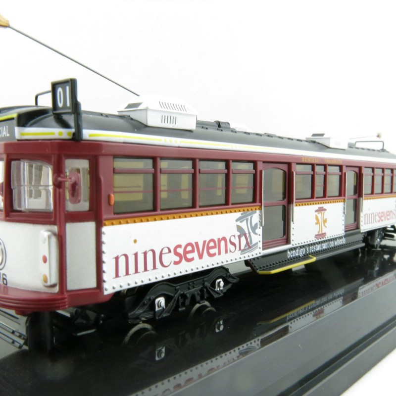 Cooee Static W6 CLASS DIECAST MELBOURNE TRAM BENDIGO RESTAURANT Nine Seven 1:76