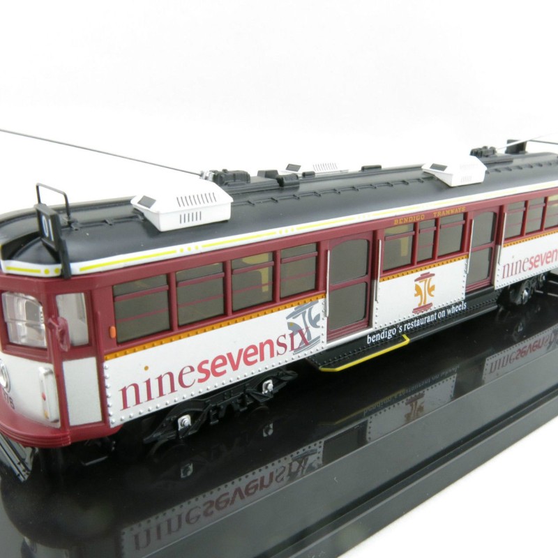 Cooee Static W6 CLASS DIECAST MELBOURNE TRAM BENDIGO RESTAURANT Nine Seven 1:76