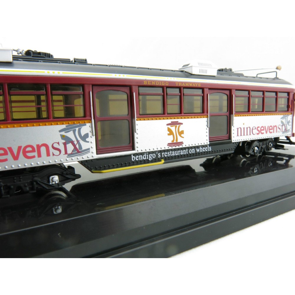 Cooee Static W6 CLASS DIECAST MELBOURNE TRAM BENDIGO RESTAURANT Nine Seven 1:76