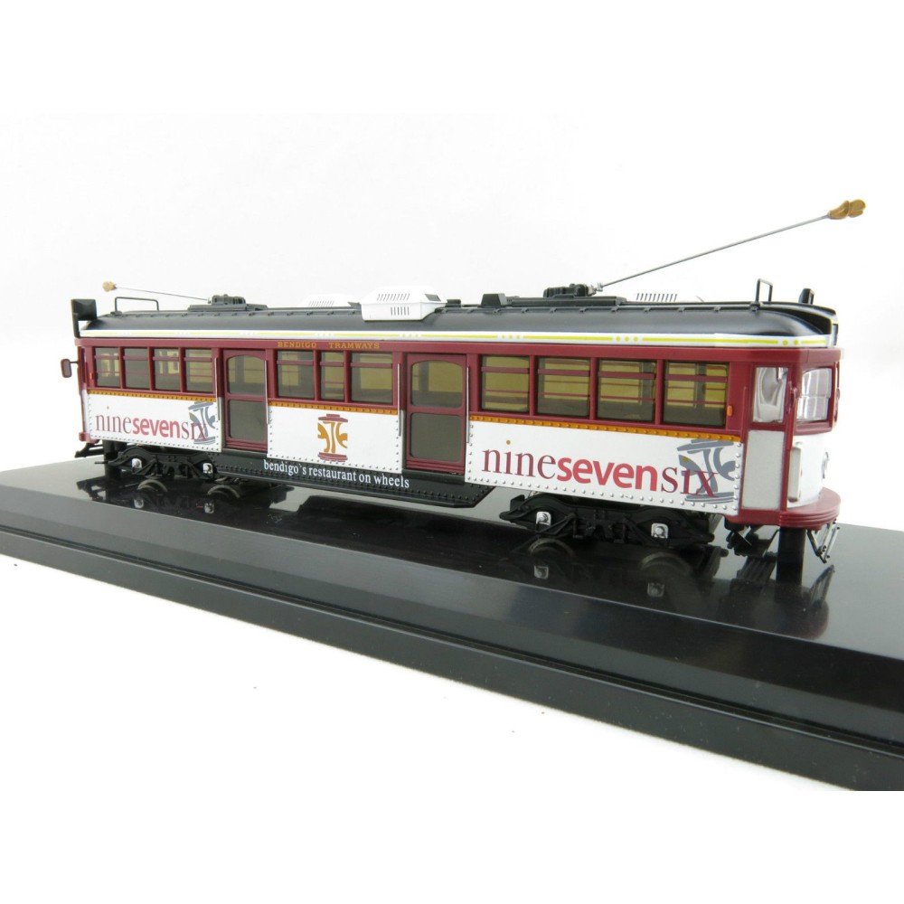 Cooee Static W6 CLASS DIECAST MELBOURNE TRAM BENDIGO RESTAURANT Nine Seven 1:76