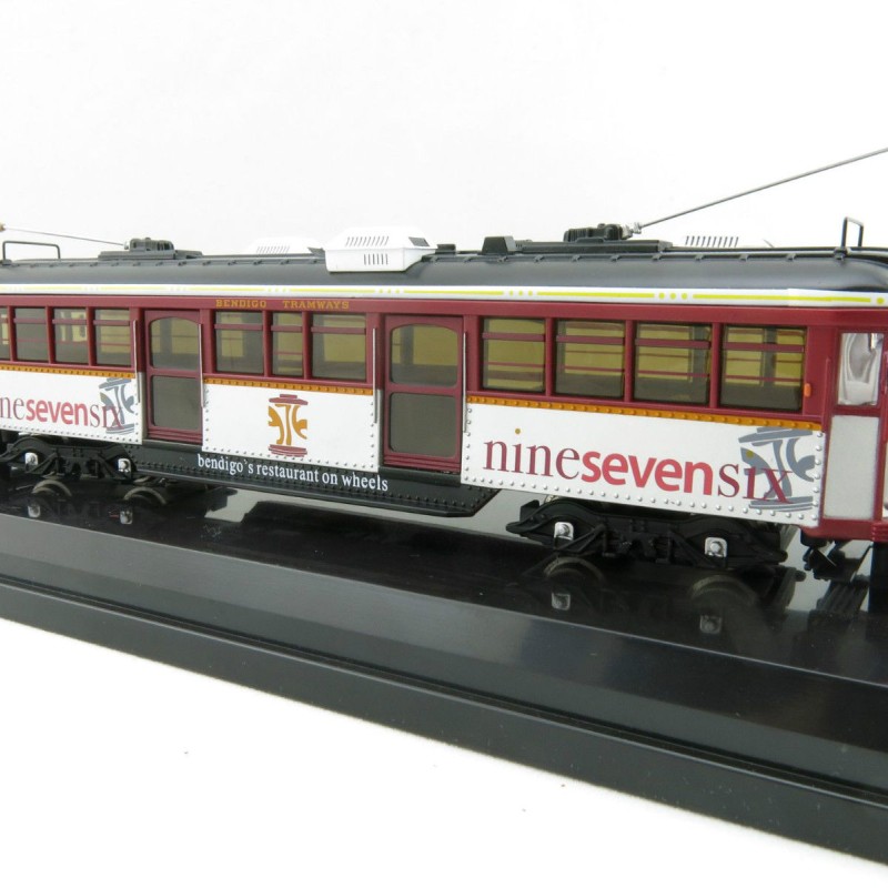 Cooee Static W6 CLASS DIECAST MELBOURNE TRAM BENDIGO RESTAURANT Nine Seven 1:76