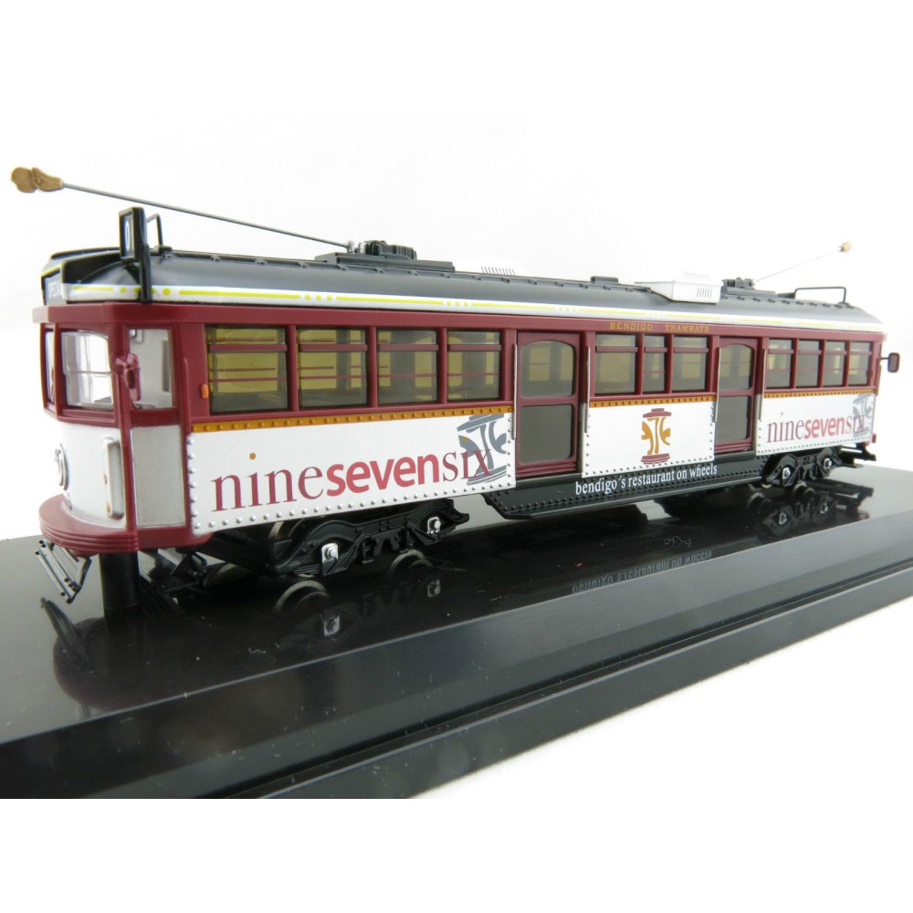 Cooee Static W6 CLASS DIECAST MELBOURNE TRAM BENDIGO RESTAURANT Nine Seven 1:76