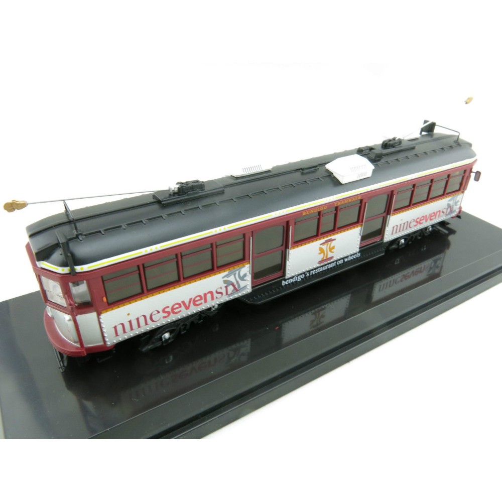 Cooee Static W6 CLASS DIECAST MELBOURNE TRAM BENDIGO RESTAURANT Nine Seven 1:76