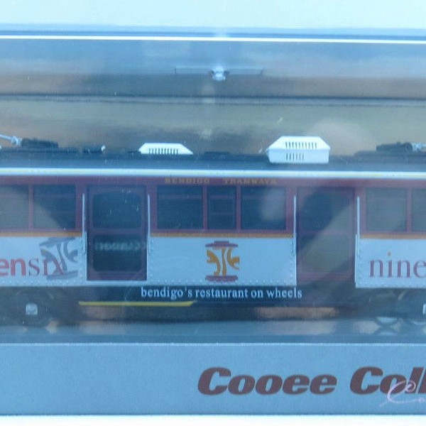 Cooee Static W6 CLASS DIECAST MELBOURNE TRAM BENDIGO RESTAURANT Nine Seven 1:76