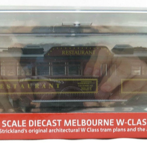 Cooee Static W6 CLASS DIECAST MELBOURNE TRAM TRAM RESTAURANT No. 938 BELA 1:76