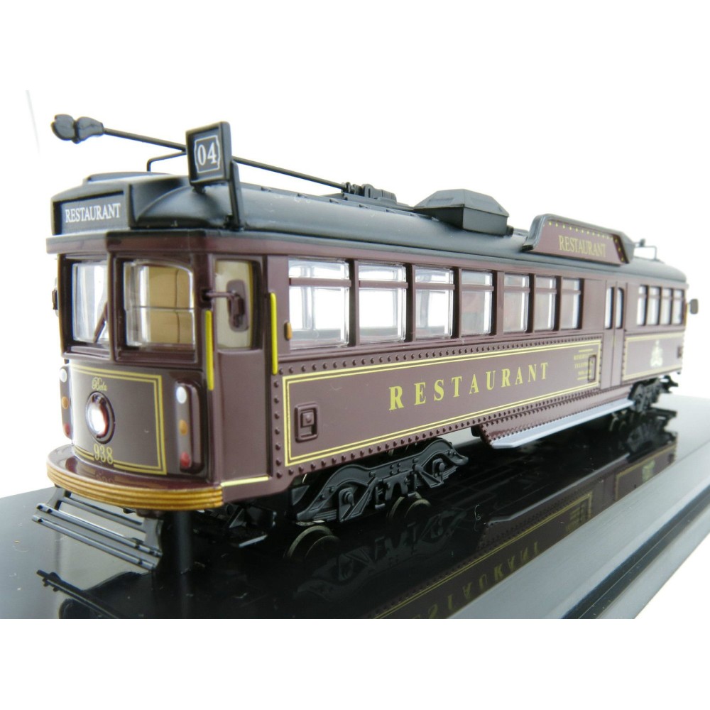 Cooee Static W6 CLASS DIECAST MELBOURNE TRAM TRAM RESTAURANT No. 938 BELA 1:76
