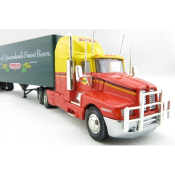 P.E.M. - World Car Collectables Australian Kenworth T600 A LINFOX WITH XXXX Beer QLD Trailer - Scale 1:64
