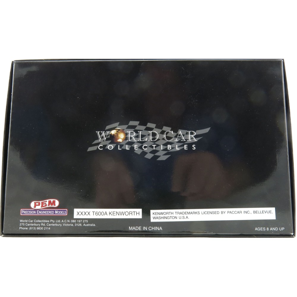 P.E.M. - World Car Collectables Australian Kenworth T600 A LINFOX WITH XXXX Beer QLD Trailer - Scale 1:64