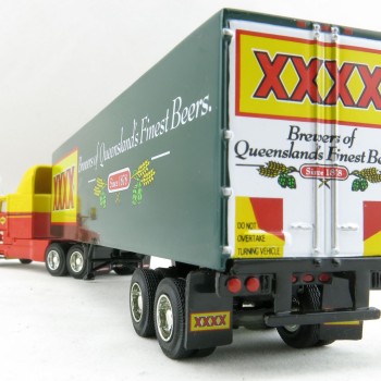 P.E.M. - World Car Collectables Australian Kenworth T600 A LINFOX WITH XXXX Beer QLD Trailer - Scale 1:64