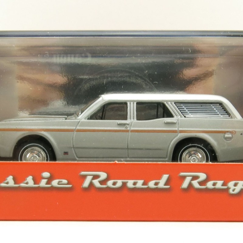 Road Ragers - 1970 Ford Falcon XW GS Fairmont V8 Wagon - Silver Fox - Scale 1:64
