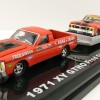 Road Ragers - 1971 Ford Falcon GT Ute & Trailer  & Falcon GTHO Phase III No 8D - Fred Gibson - Scale 1:64