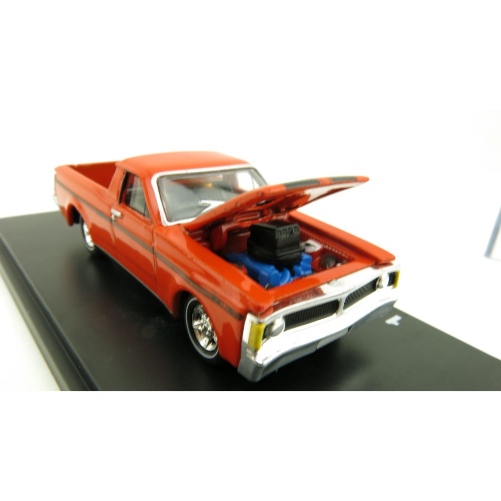 Road Ragers - 1971 Ford Falcon XY GT V8 Ute - Raw Orange - Scale 1:64